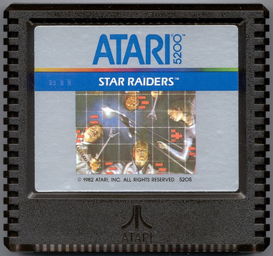Star Raiders cartridge art for Atari 5200 video game