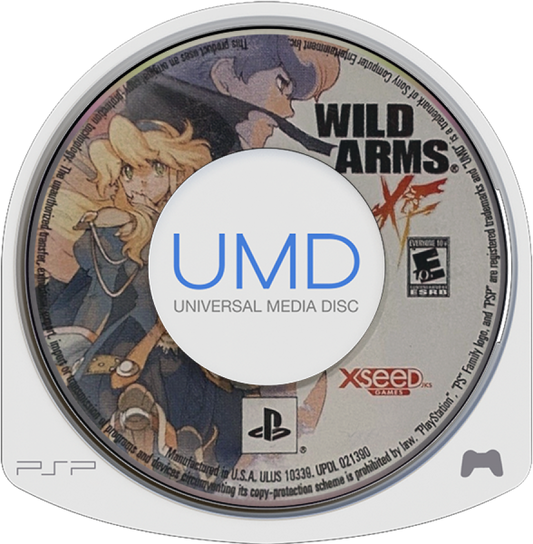 UMD disc art for Wild Arms XF Playstation Portable (PSP)