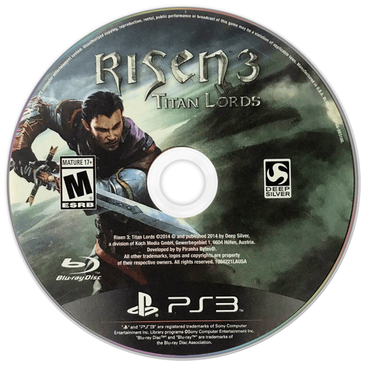 Risen 3 Titan Lords disc for PlayStation 3 (PS3) video game