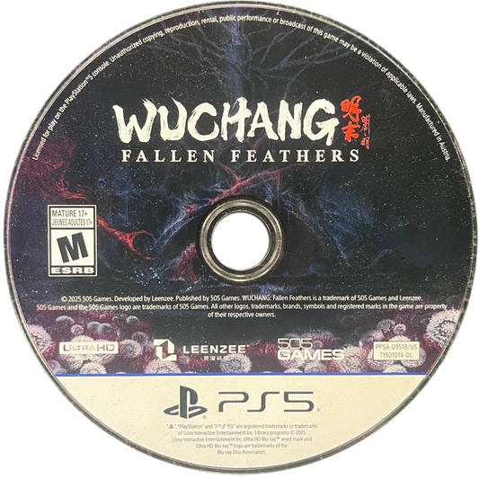 Wuchang: Fallen Feathers retro PS5 video game Wuchang Fallen Feathers action RPG soulslike combat dark fantasy adventure melee combat exploration story driven gameplay console release disc