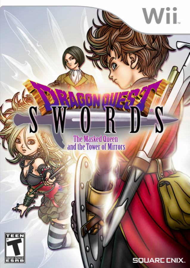 Dragon Quest SwordsThe Masked Queen and the Tower of Mirrors cover art for Nintendo Wii (Wii) video game.