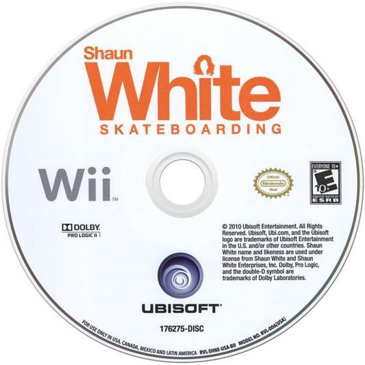Shaun White Skateboarding – Nintendo Wii (Wii) skateboarding action sports video game disc
