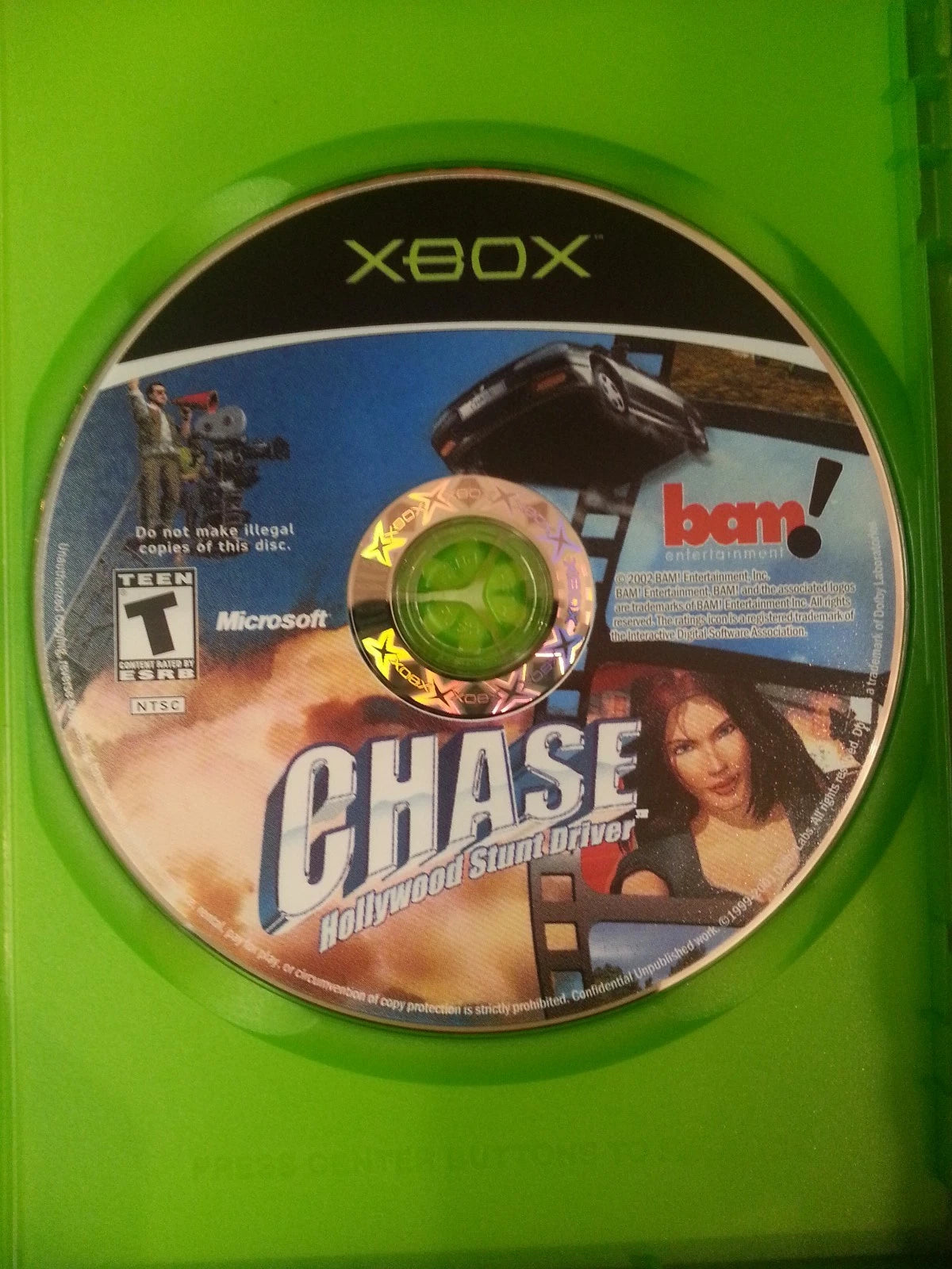 Chase: Hollywood Stunt Driver disc art for Xbox (XBOX) video game