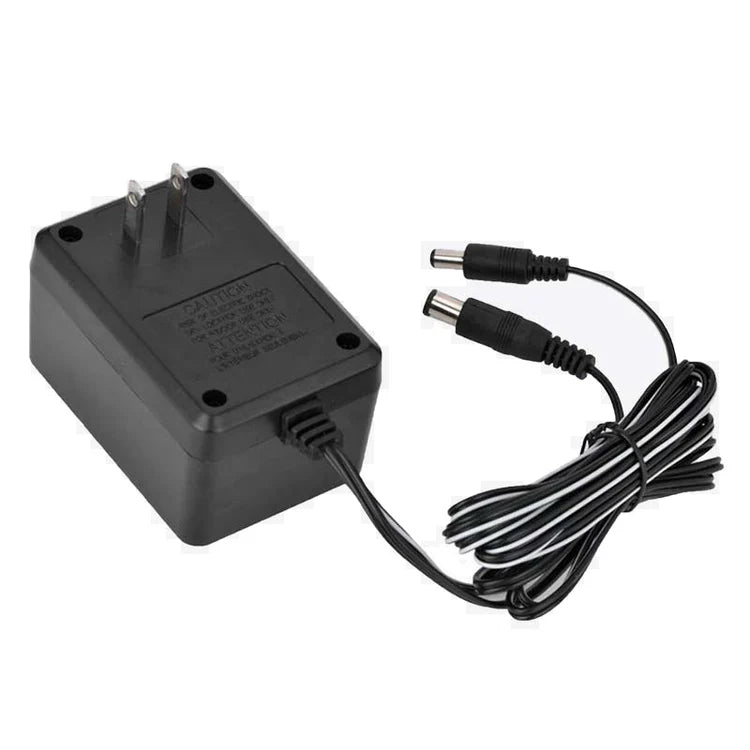 XYAB brand 3-in-1 power adapter compatible with Sega Genesis, Nintendo NES, and Super Nintendo SNES consoles providing reliable AC power