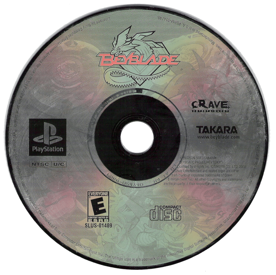 Beyblade: Let It Rip disc for PlayStation 1 (PS1) retro video game