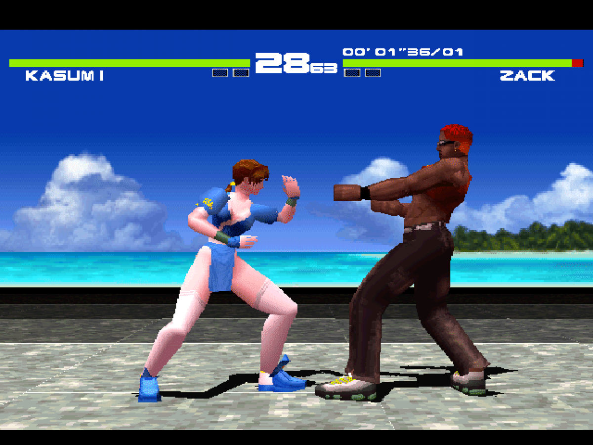 Dead or Alive gameplay for PlayStation 1 (PS1) retro fighting video game