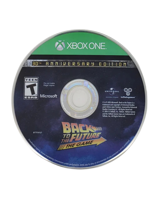Back to the Future The Game featuring episodic adventure gameplay based on the iconic sci-fi film series Front Cover Disc