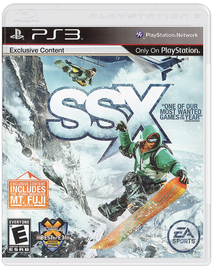 SSX cover art for PlayStation 3 (PS3) video game