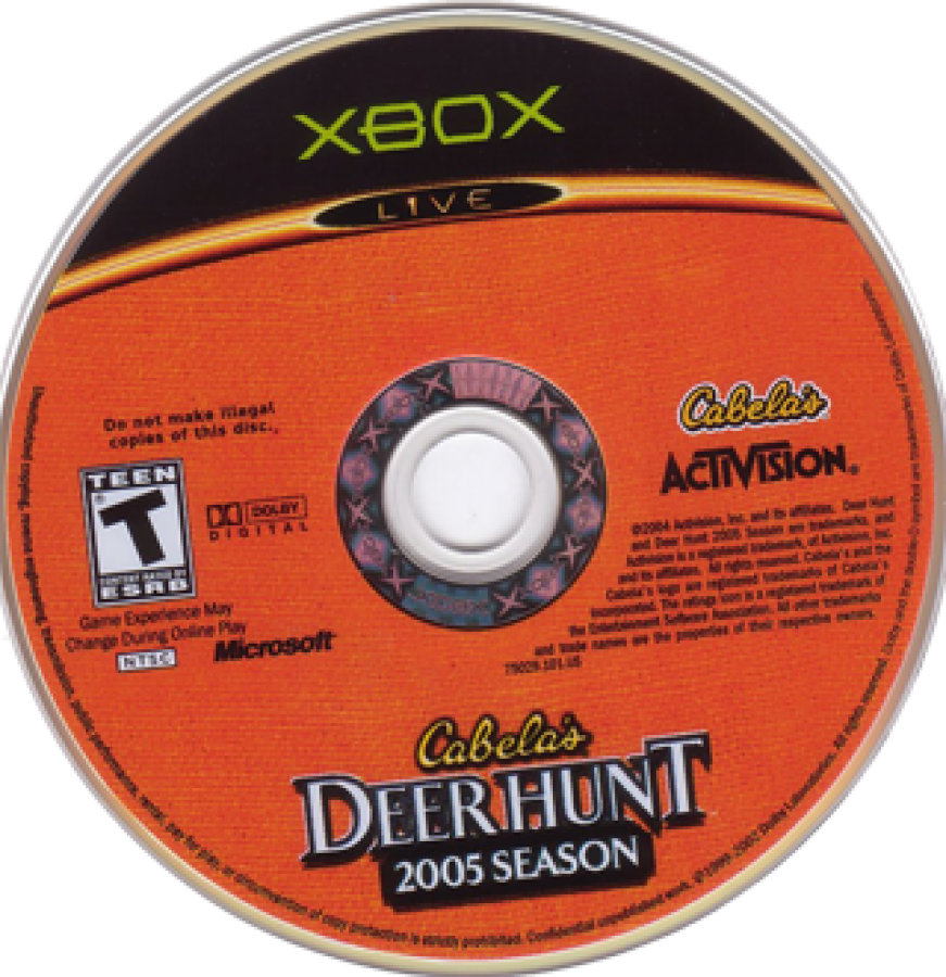 Cabela's Deer Hunt: 2005 Season disc art for Xbox (XBOX) video game