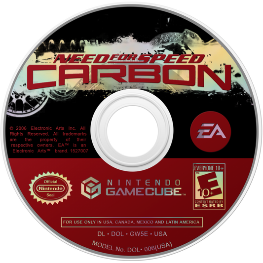 Need for Speed: Carbon for Nintendo GameCube (GC) at Gamers INC, featuring the adrenaline-fueled sequel to Most Wanted that takes the fight for street supremacy into the treacherous curves of Carbon Canyon, where you lead a crew of specialized tuners, muscles, and exotics to conquer rival territories through high-stakes "Canyon Duels" and strategic team-based racing in the series' most atmospheric urban night-driving experience disc
