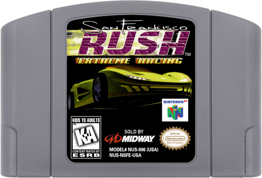 San Francisco Rush Extreme Racing cartridge for Nintendo 64 (N64) video game