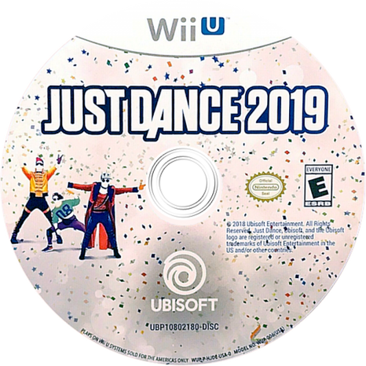 Just Dance 2019 disc art for Nintendo Wii U (WiiU) video game