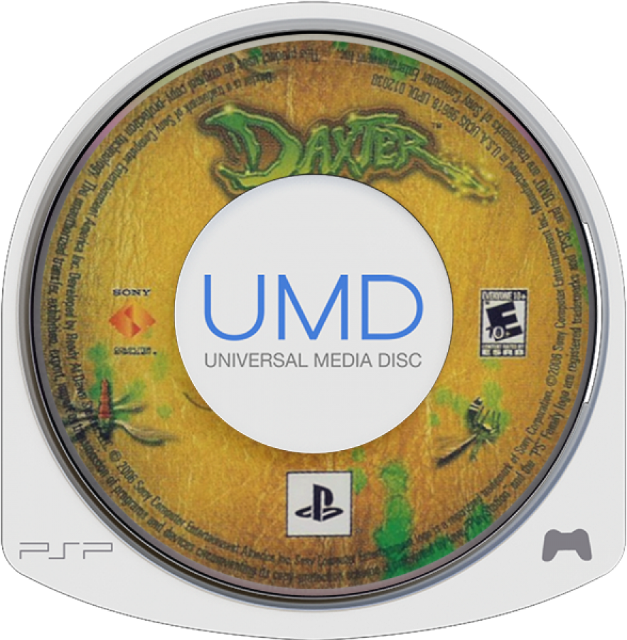 Daxter UMD cover art for Playstation Portal (PSP) video game.