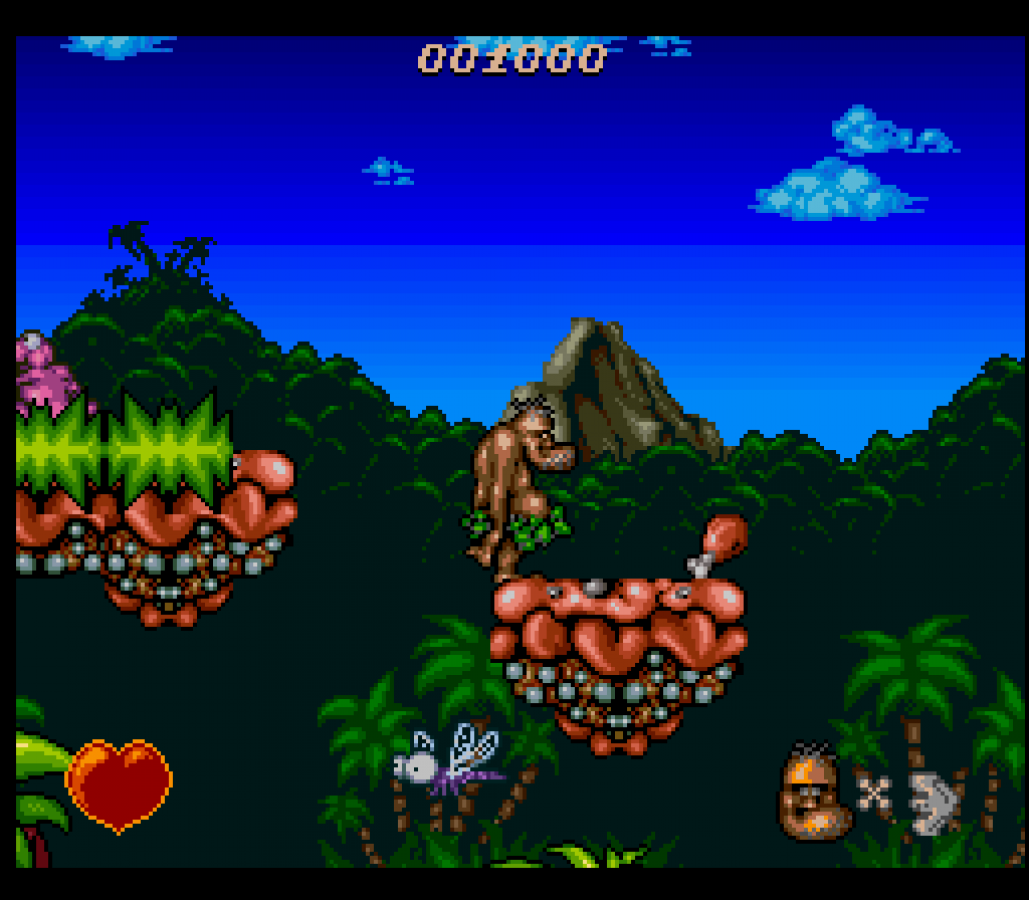 Chuck Rock gameplay image for Super Nintendo Entertainment System (SNES) retro video game