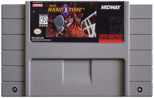 NBA Hang Time cartridge for Super Nintendo Entertainment System (SNES) retro video game