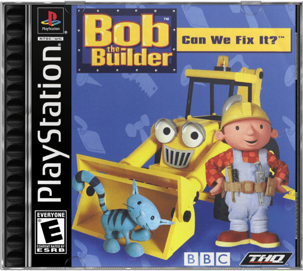 Bob the Builder: Can We Fix It? cover art for PlayStation 1 (PS1) video game