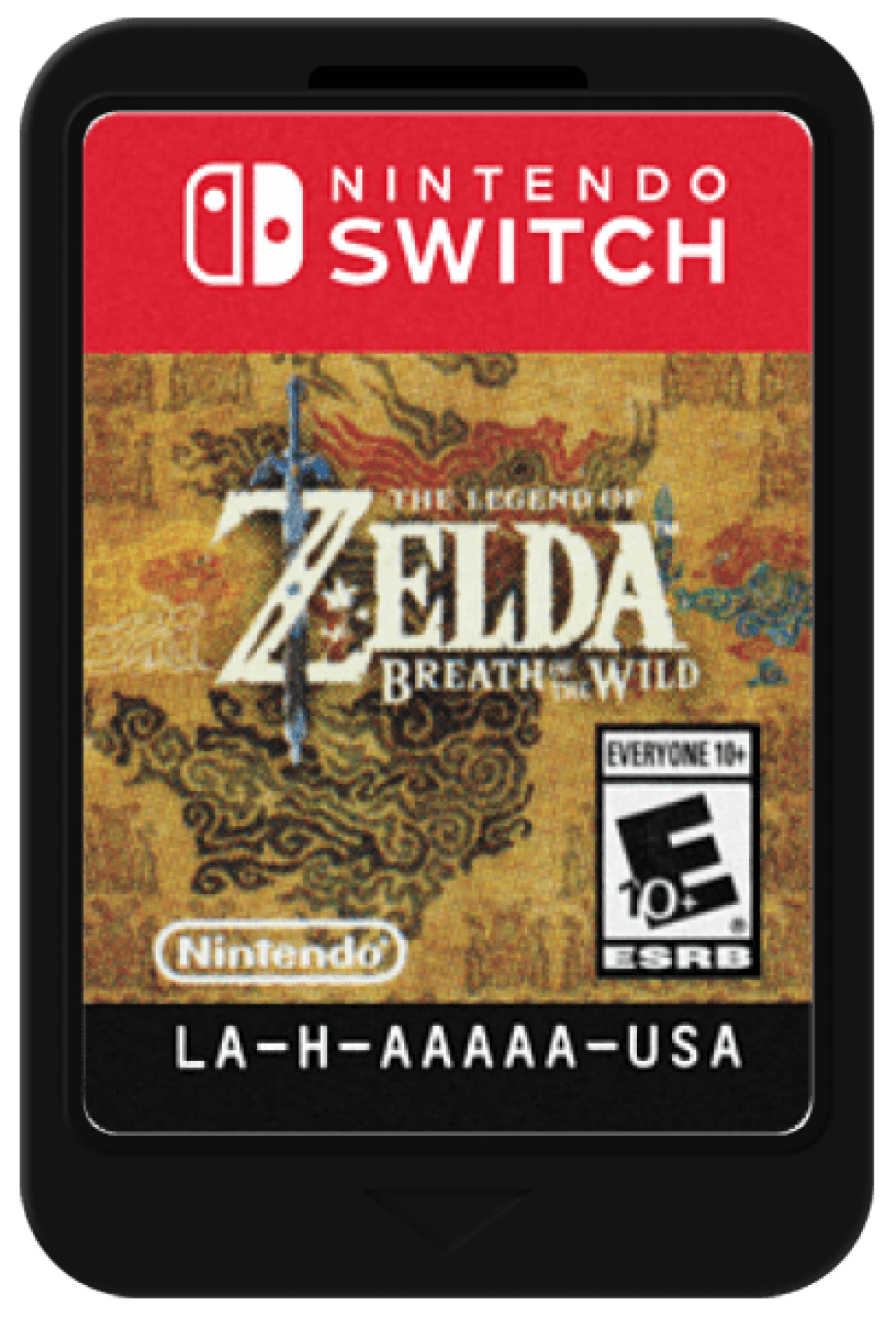 The Legend of Zelda Breath of the Wild cartridge for Nintendo Switch NS video game