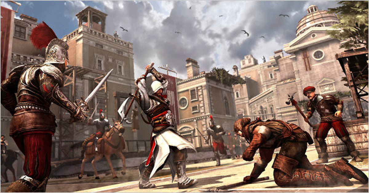 Assassin’s Creed Brotherhood Greatest Hits PS3 featuring action adventure gameplay with Ezio and Renaissance Italy gameplay