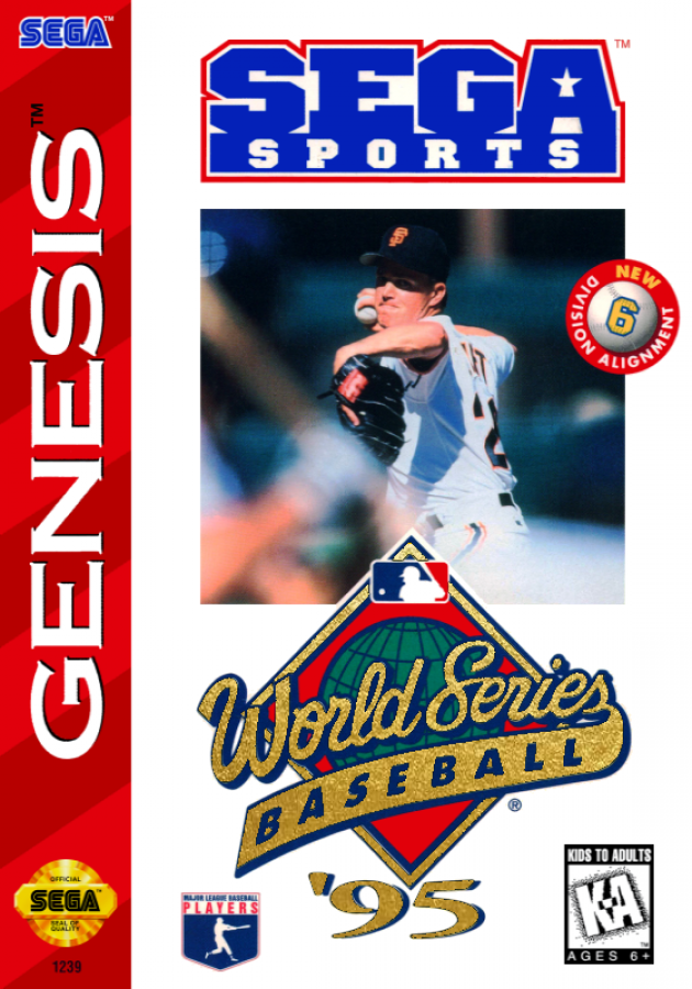 World Series Baseball 95 cover art for Sega Genesis (GEN) video game