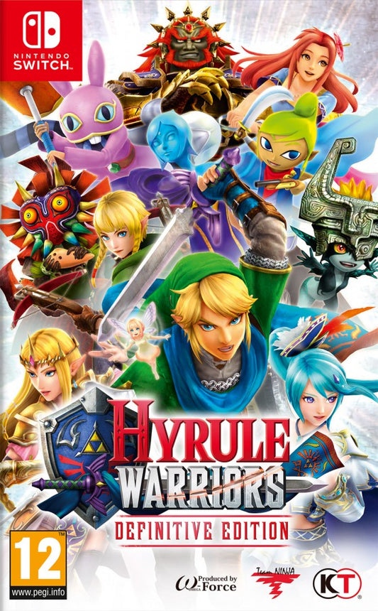 Hyrule Warriors: Definitive Edition cover art for Nintendo Switch (NS) video game