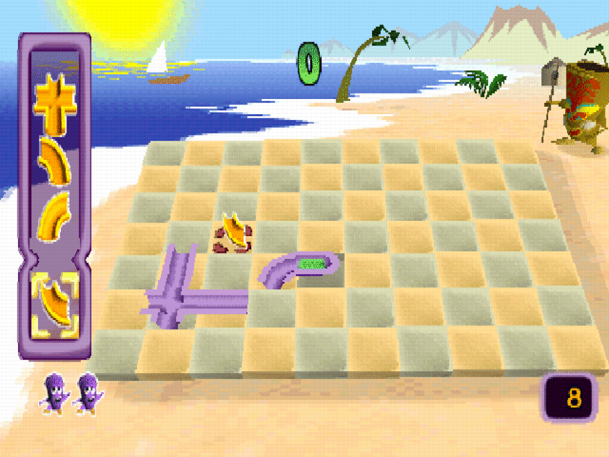 Pipe Dreams 3D gameplay for PlayStation 1 (PS1) puzzle video game