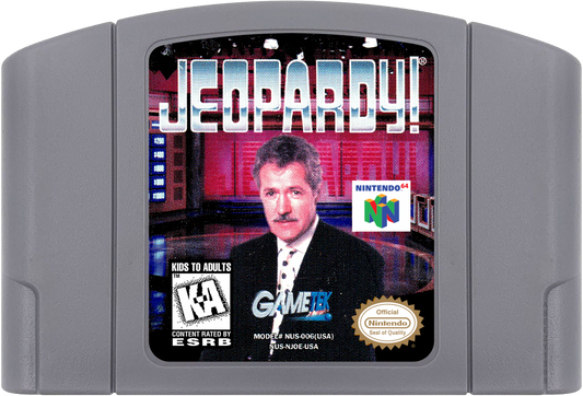 Jeopardy cartridge for Nintendo 64 N64 video game