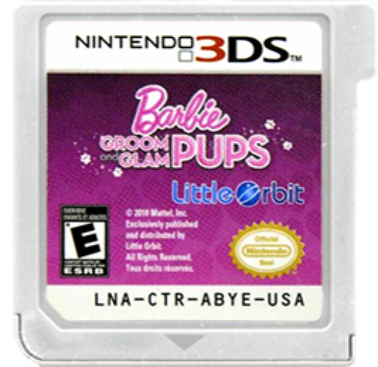 Barbie: Groom and Glam Pups cartridge for Nintendo 3DS (3DS) pet care simulation video game