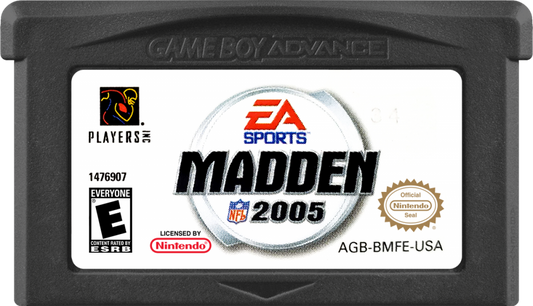 Game Boy Advance Madden 2005 football sports game game cartridge