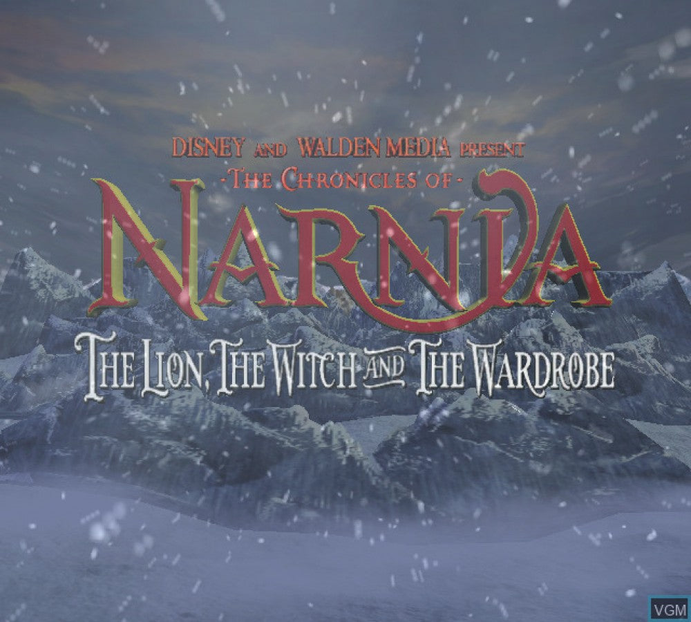 Chronicles of Narnia: Lion Witch and the Wardrobe title screen art for Xbox (XBOX) video game