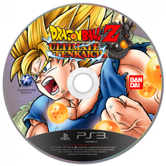 Dragon Ball Z Ultimate Tenkaichi disc for PlayStation 3 (PS3) video game