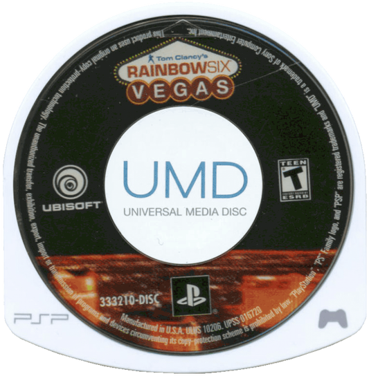 Tom Clancy's Rainbow Six: Vegas – disc for PlayStation Portable (PSP) tactical shooter game