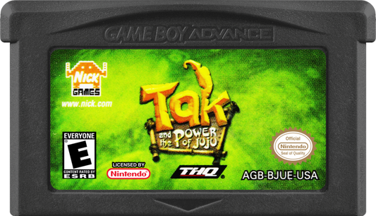 Game Boy Advance Tak and the Power of Juju adventure platformer game game cartridge