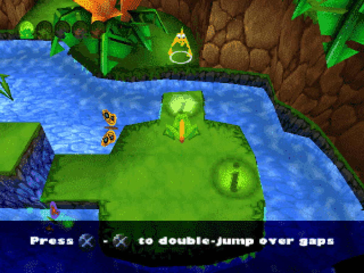 Frogger 2: Swampy's Revenge gameplay for PlayStation 1 (PS1) retro video game