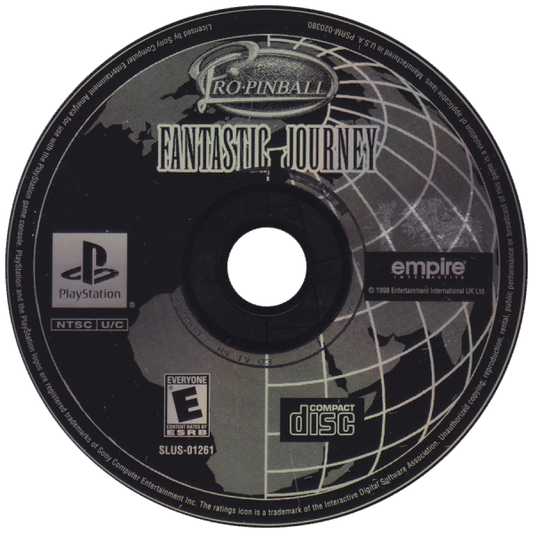 Pro Pinball: Fantastic Journey disc art for PlayStation 1 (PS1) arcade video game