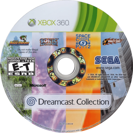 Dreamcast Collection disc for Xbox 360 (X360) compilation video game