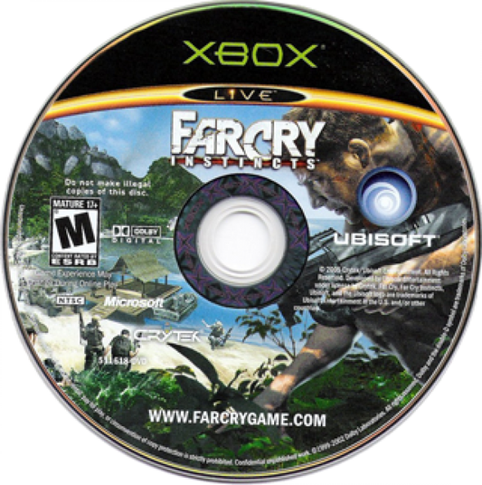 Far Cry: Instincts disc cover art for Xbox (XBOX) video game