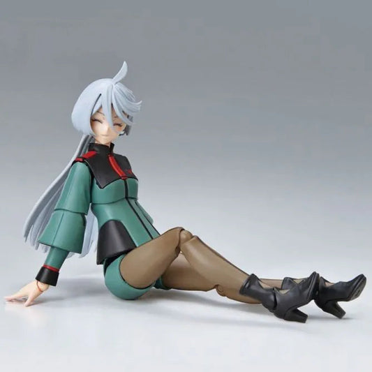 Miorine Rembran Figure rise Standard Bandai Hobby model kit from Gundam The Witch from Mercury anime buildable character figure detailed plastic kit collectible display piece school uniform pilot character figure for fans