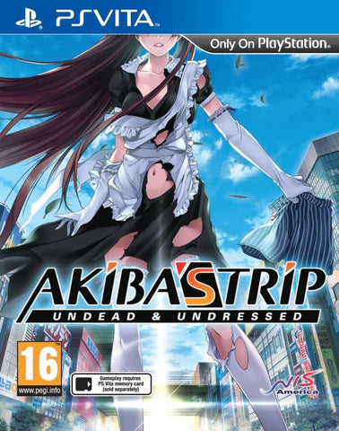 Akiba's Trip Undead and Undressed import cover art for PlayStation Vita (PS VITA) video game