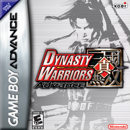 Game Boy Advance Dynasty Warriors Advance action fighting game cover art