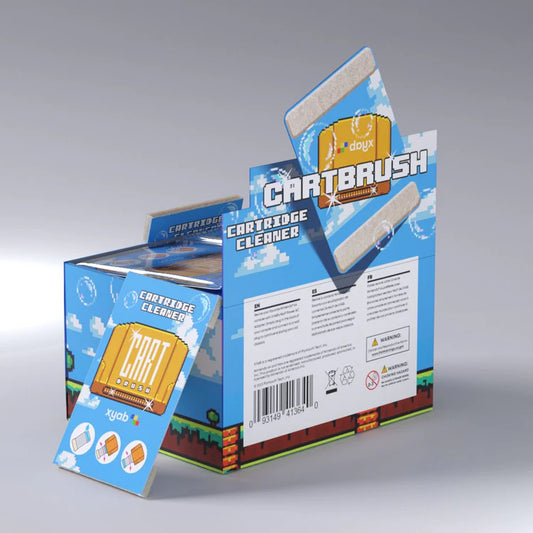 Cartbrush Cartridge Cleaner cleaning tool for video game cartridges restoring old NES SNES Genesis game contacts dry cleaning brush safe for retro gaming