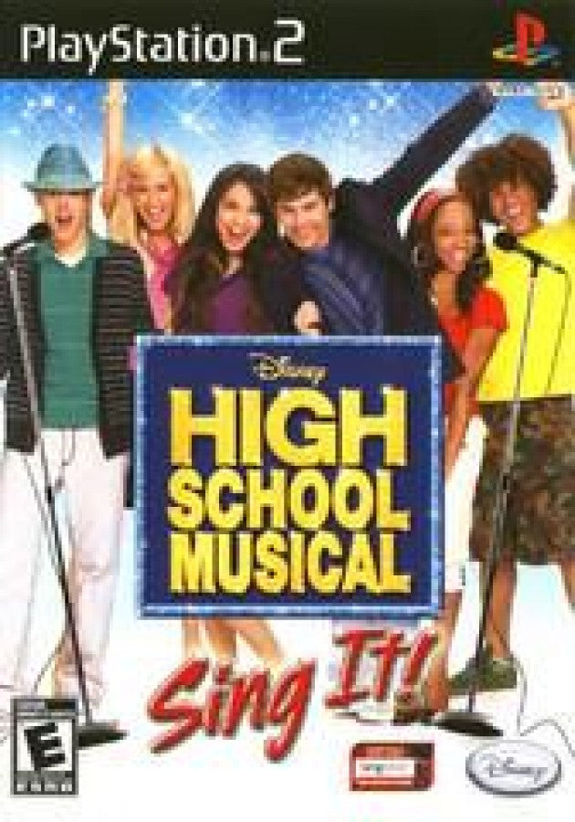Disney Sing It: High School Musical cover art for PlayStation 2 (PS2) video game