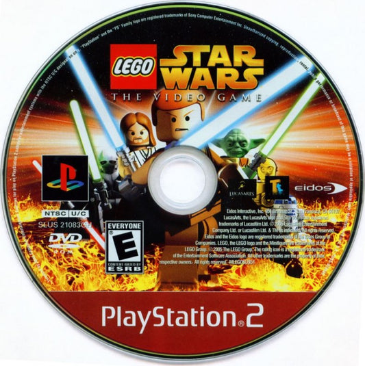 LEGO Star Wars The Video Game Greatest Hits retro PlayStation 2 video game LEGO Star Wars action adventure puzzle solving cooperative gameplay Star Wars universe console title PlayStation 2 release disc