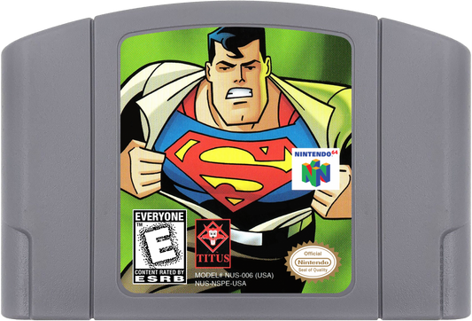 Superman 64 cartridge for Nintendo 64 (N64) video game
