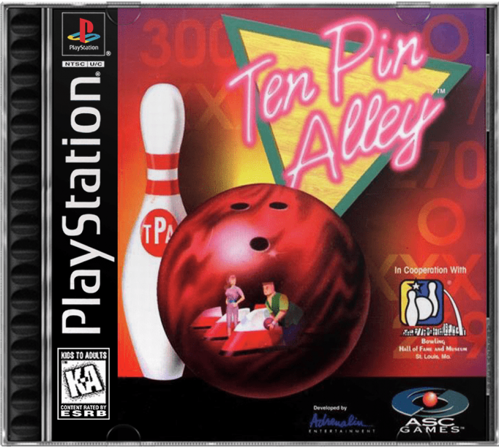 Ten Pin Alley cover art for PlayStation 1 (PS1) video game