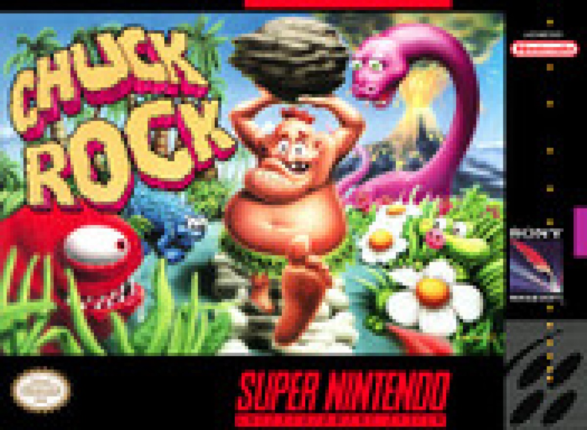 Chuck Rock cover art for Super Nintendo Entertainment System (SNES) video game