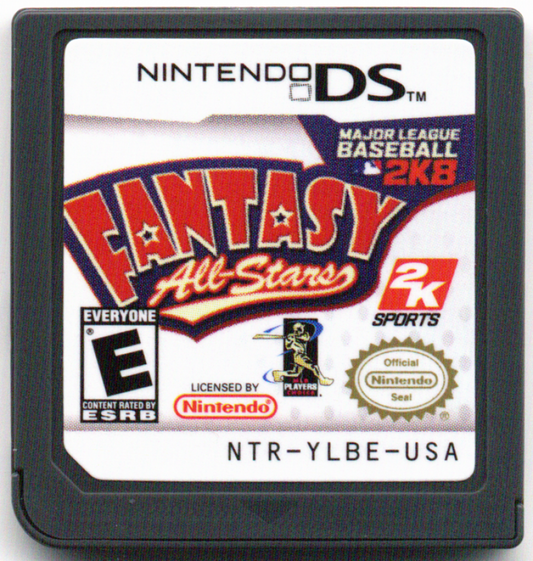 MLB 2K8 Fantasy All Stars cartridge for Nintendo DS (DS) baseball sports video game