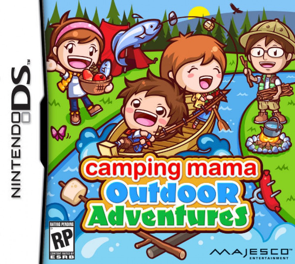 Camping Mama: Outdoor Adventures cover art for Nintendo DS (DS) video game