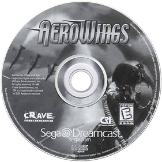 AeroWings Sega Dreamcast DC for flight simulation video game fans featuring realistic aircraft controls military jets aerial missions takeoff and landing challenges detailed environments flight training and classic Dreamcast aviation gameplay collectible retro Sega gaming appeal disc