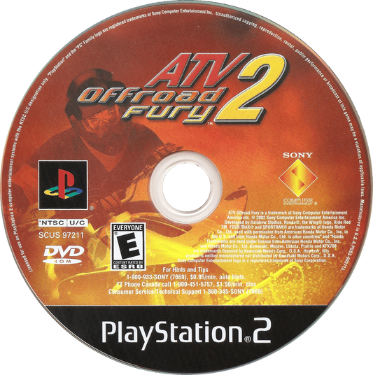 ATV Offroad Fury 2 PlayStation 2 off-road racing video game Sony Computer Entertainment America Rainbow Studios multiple vehicle classes ATVs trucks buggies motorcycles extensive trick system career mode multiplayer split-screen competitive racing championship events freestyle competitions diverse track environments desert mud terrain vehicle upgrades unlockable content progressive difficulty racing simulation arcade style off-road motorsport disc