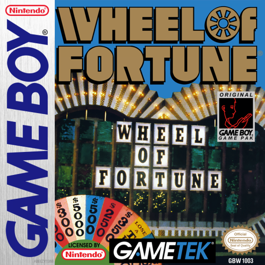 Wheel of Fortune cover art for Game Boy (GB) video game